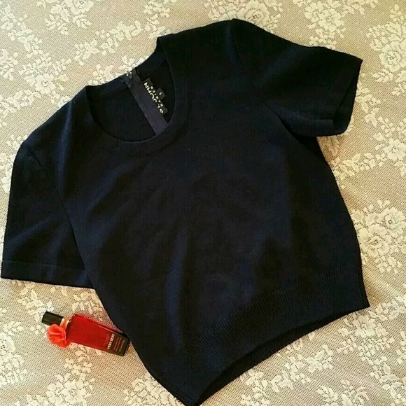 St. John Tops - New St. John Santana Knit Top. Navy blue.